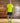 LIFESTYLE - RUNNING AIR DRY T-SHIRT V-NECK FLUO YELLOW